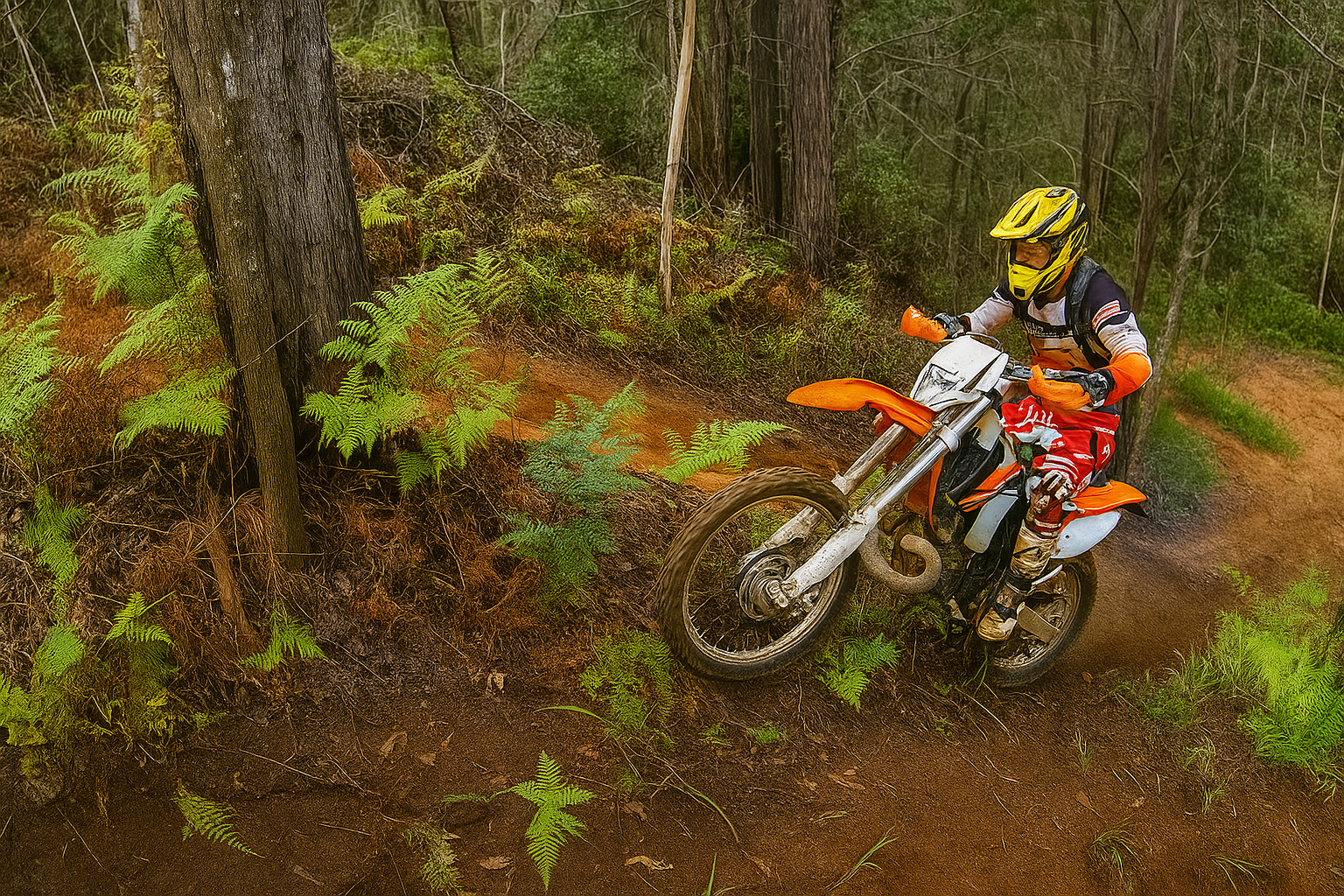 How to climb hills on enduro bike. Credit: Enduro Cross Training