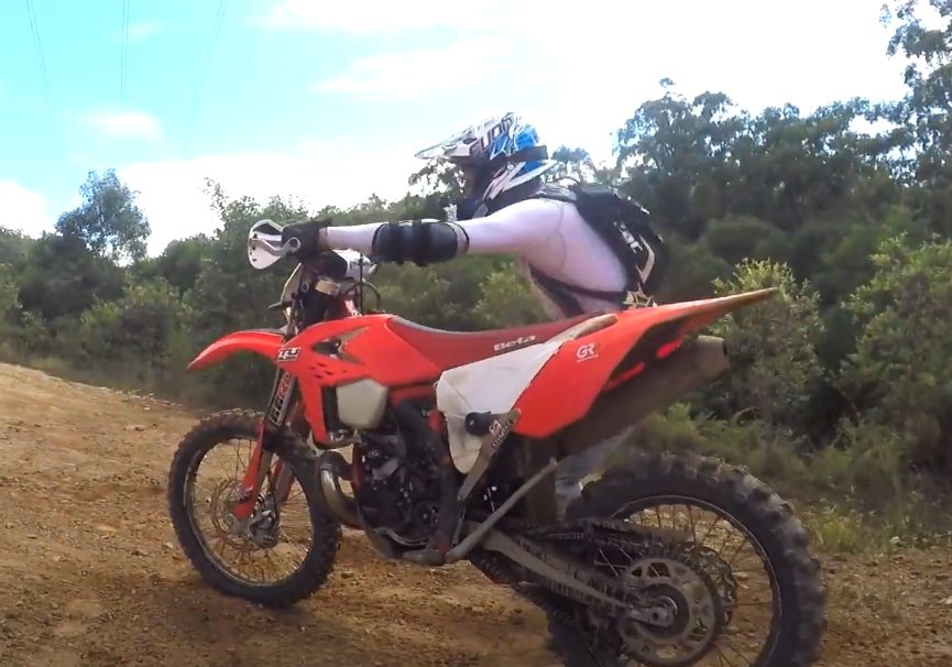 Practice jumping off on the right too. Credit: Cross Training Enduro YouTube